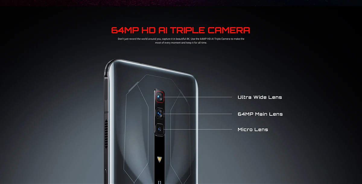 REDMAGIC 6S Pro 64MP HD AI Triple Camera