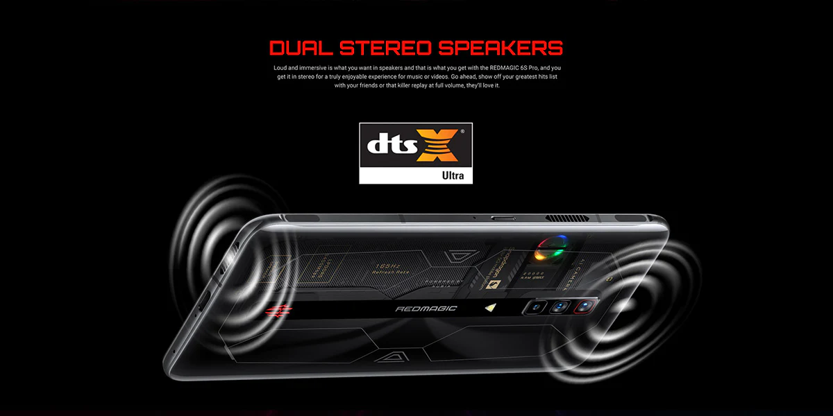 REDMAGIC 6S Pro Dual Stereo Speakers