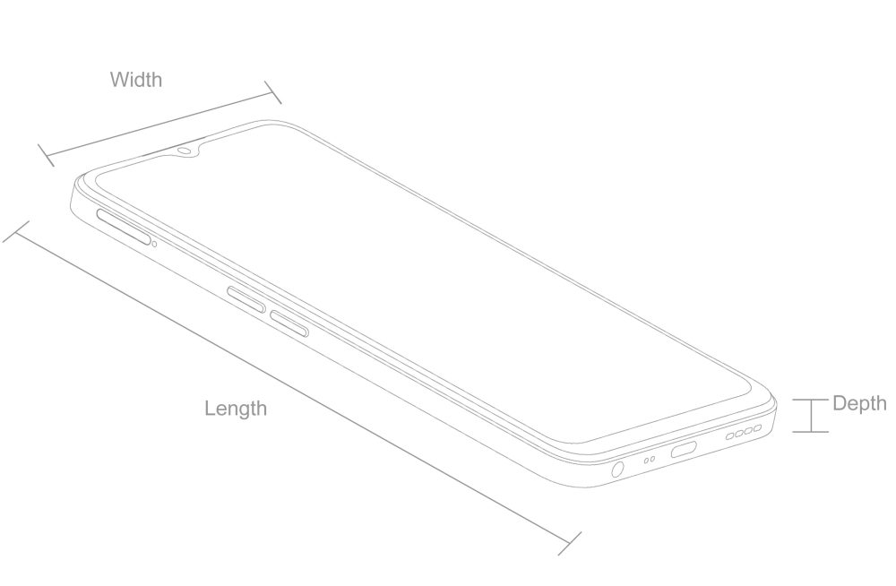 Realme C35 Size and Weight
