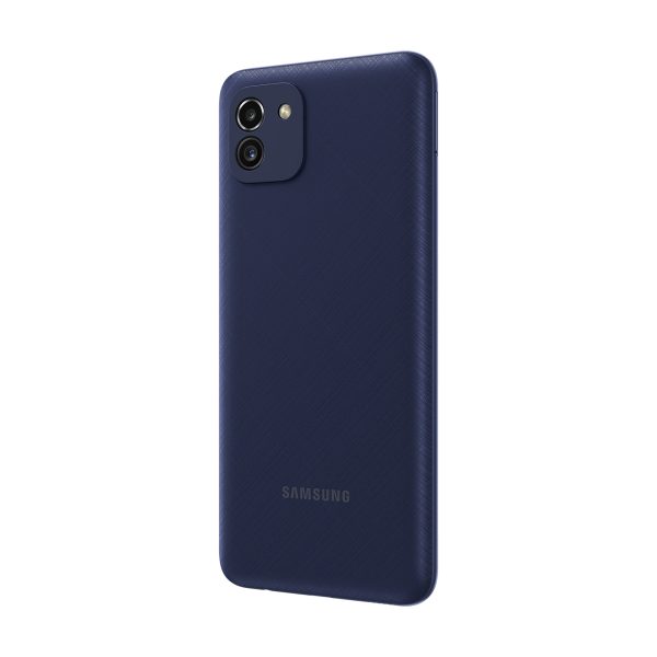 Samsung Galaxy A03 Blue Back Left