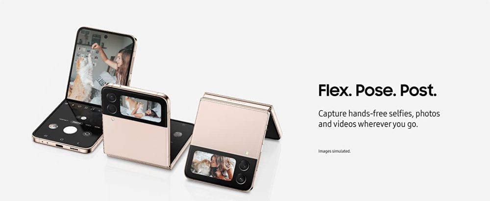 Samsung Galaxy Z Flip 4 Flex Mode Camera