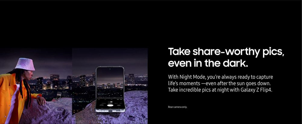 Samsung Galaxy Z Flip 4 Night Mode