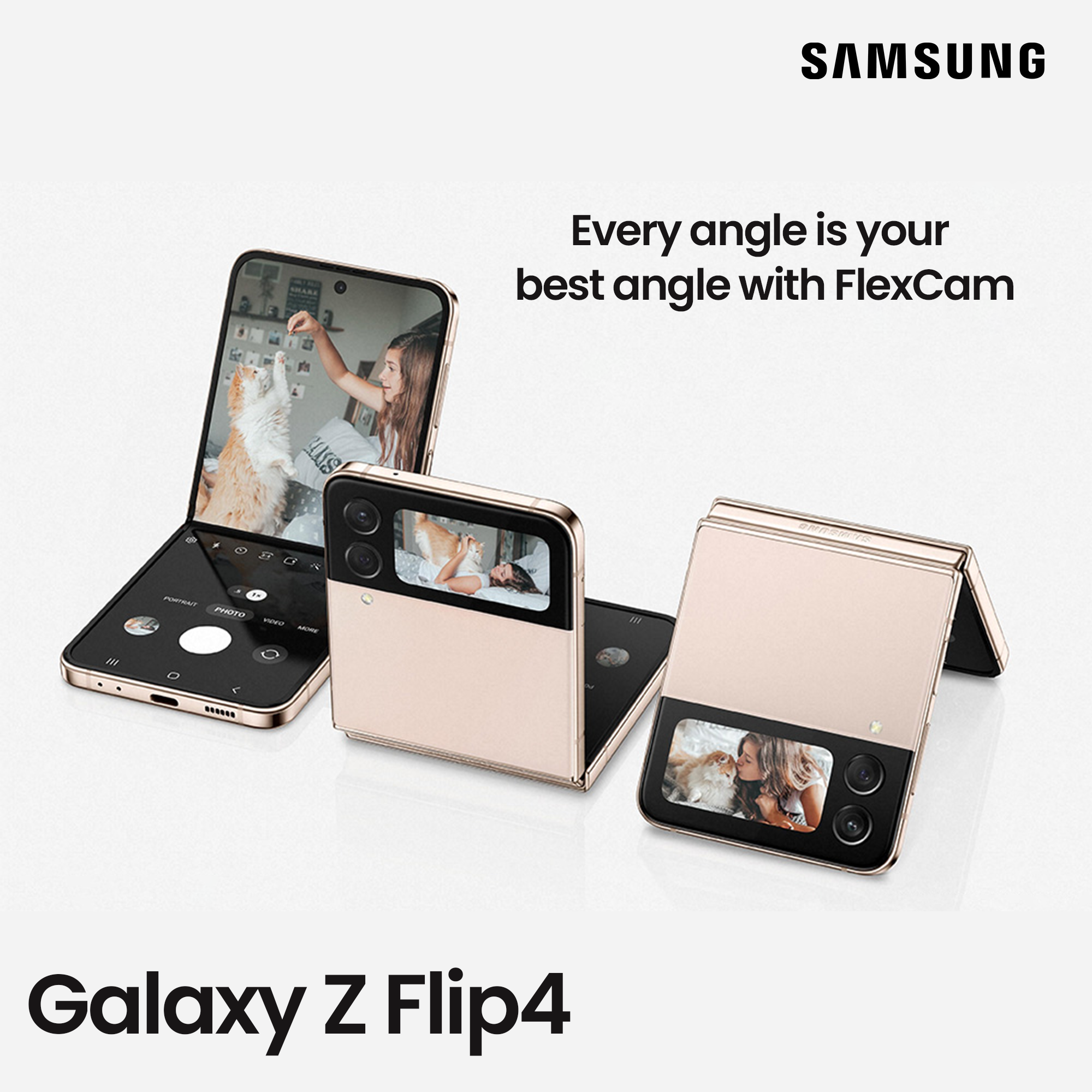 Samsung Galaxy Z Flip 4 Pink Gold